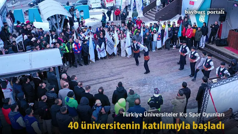 Türkiye Üniversiteler Kış Spor Oyunları, 40 üniversitenin katılımıyla başladı
