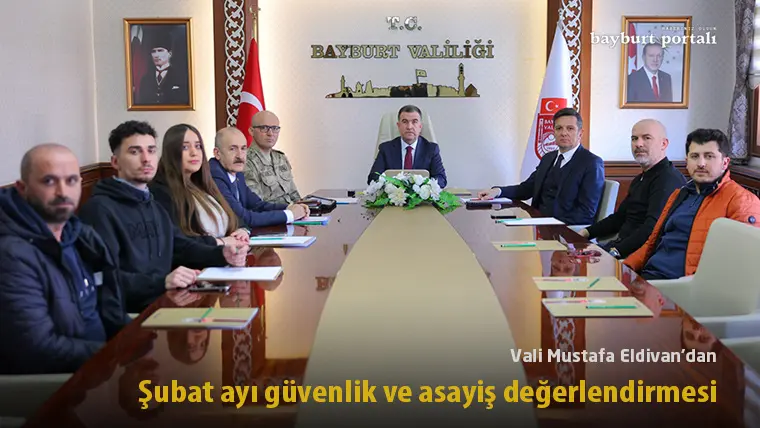 Vali Mustafa Eldivan, Şubat ayı güvenlik ve asayiş değerlendirmelerinde bulundu