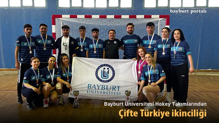 Bayburt Üniversitesi Hokey Takımlarından çifte Türkiye ikinciliği