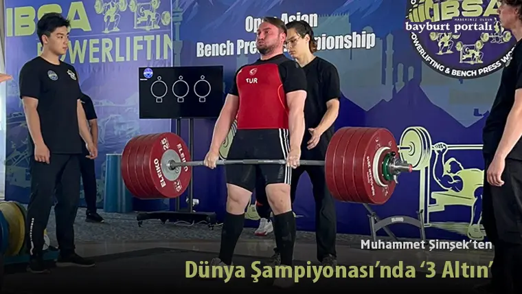 Muhammet Şimşek’ten Dünya Şampiyonası’nda 3 Altın