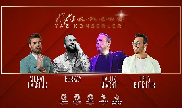 Efsanevi yaz konserleri ile eğlenceli tatiller yaşanıyor