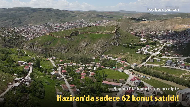 Bayburt’ta konut satışları dipte: Haziran’da sadece 62 konut satıldı!