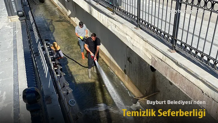 Bayburt Belediyesi’nden Temizlik Seferberliği