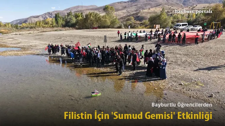 Bayburtlu Öğrencilerden Filistin İçin ‘Sumud Gemisi’ Etkinliği