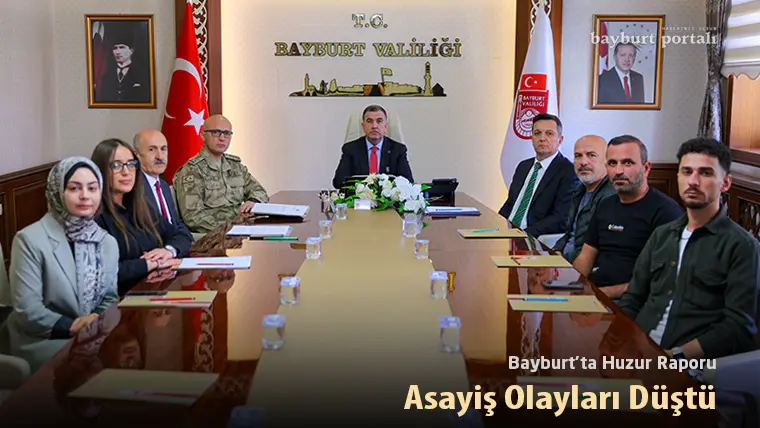 Bayburt’ta Huzur Raporu: Asayiş Olayları Düştü