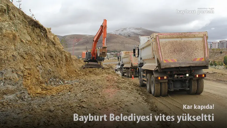 Kar kapıda! Bayburt Belediyesi vites yükseltti