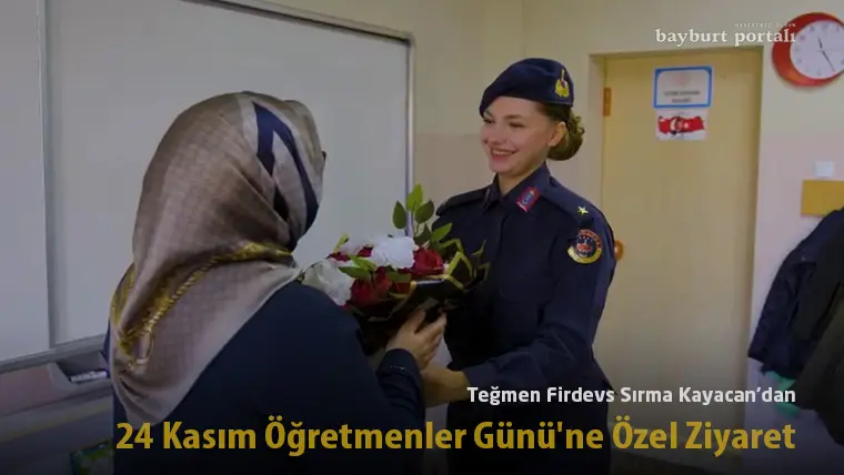 Teğmen Firdevs Sırma Kayacan’dan 24 Kasım Öğretmenler Günü’ne özel ziyaret