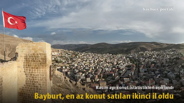 Bayburt, en az konut satılan ikinci il oldu: İşte Kasım ayı istatistikleri