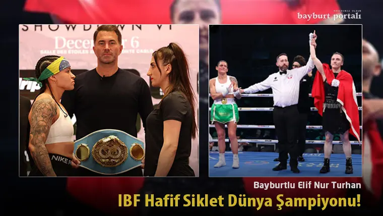 Bayburtlu Elif Nur Turhan, IBF Hafif Siklet Dünya Şampiyonu!