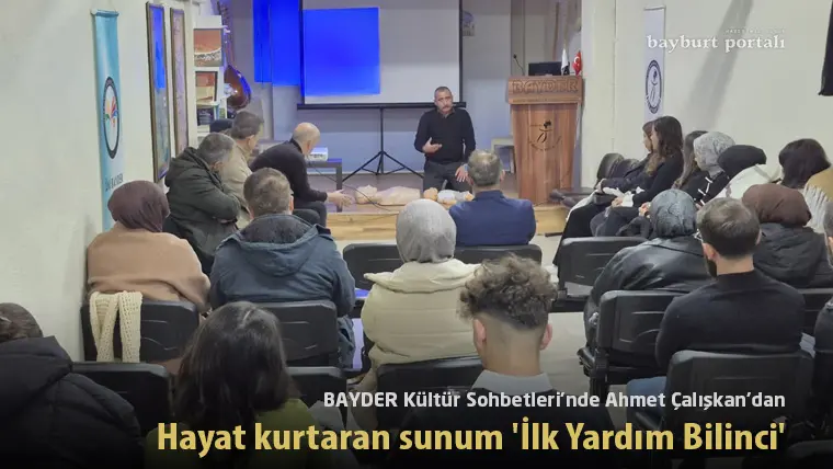 Kültür Sohbetleri’nde Ahmet Çalışkan’dan hayat kurtaran sunum ‘İlk Yardım Bilinci’