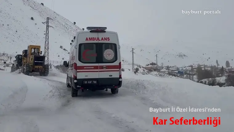 Bayburt İl Özel İdaresi’nden Kar Seferberliği
