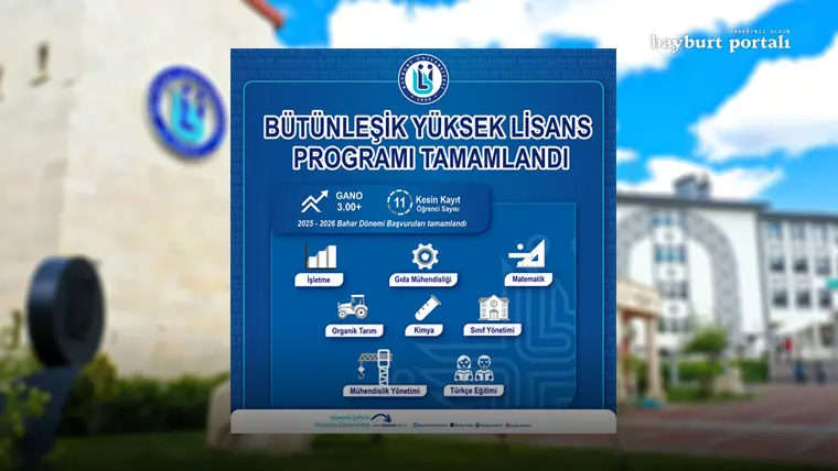 Bayburt Üniversitesi’nde Bütünleşik Programa 11 Öğrenci Seçildi