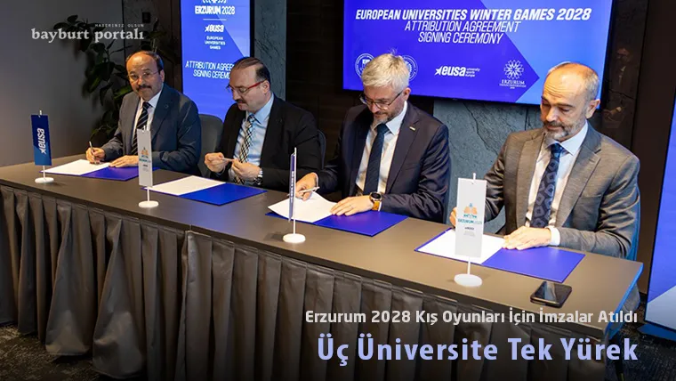 Erzurum 2028 Kış Oyunları İçin İmzalar Atıldı: Üç Üniversite Tek Yürek