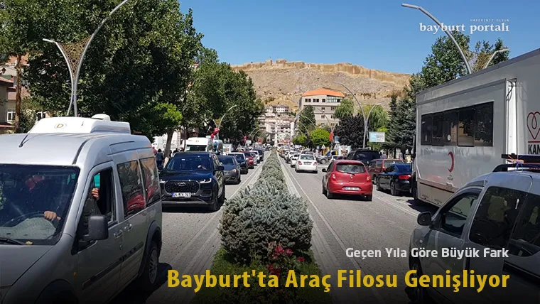 Geçen Yıla Göre Büyük Fark: Bayburt’ta Araç Filosu Genişliyor