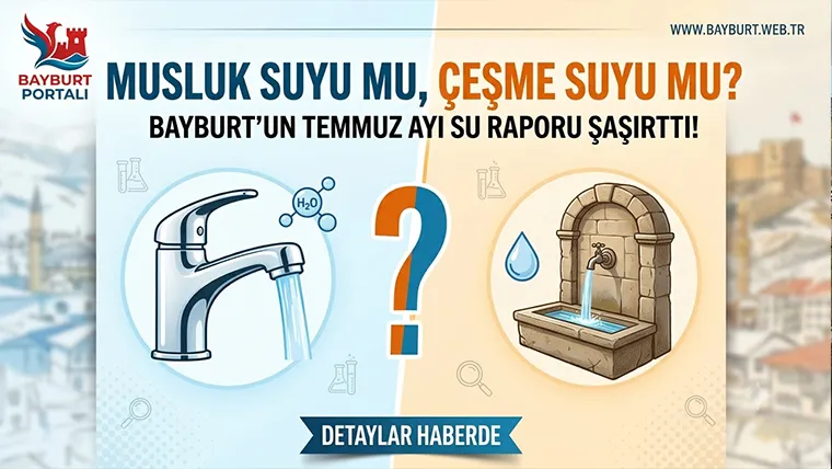 Musluk Suyu mu, Çeşme Suyu mu? Bayburt’un Temmuz Ayı Su Raporu Şaşırttı!