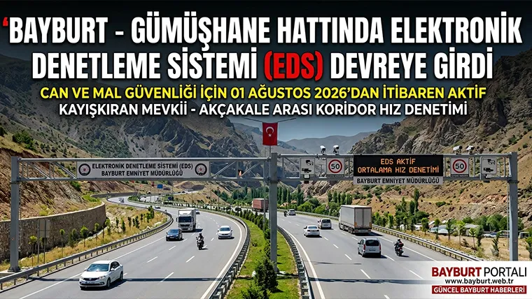 Bayburt – Gümüşhane Hattında Elektronik Denetleme Sistemi (EDS) Devreye Girdi