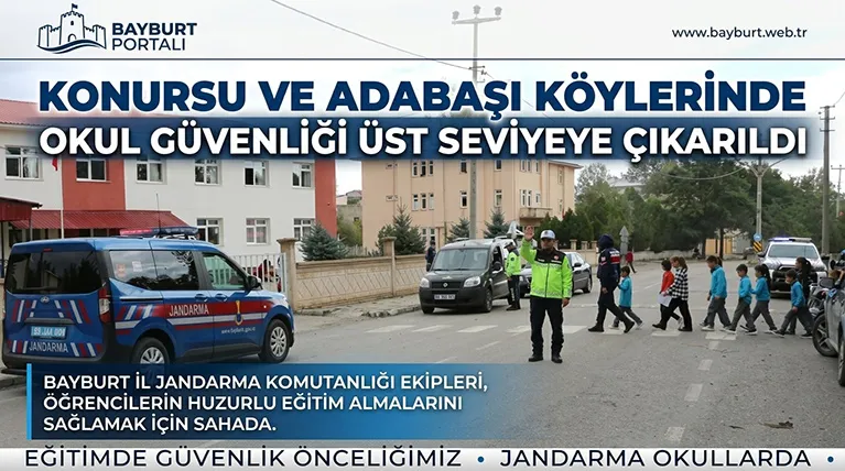 Konursu ve Adabaşı Köylerinde Okul Güvenliği Üst Seviyeye Çıkarıldı
